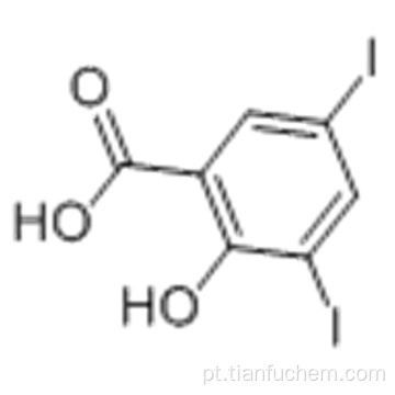 Ácido 3,5-diiodosalicílico CAS 133-91-5